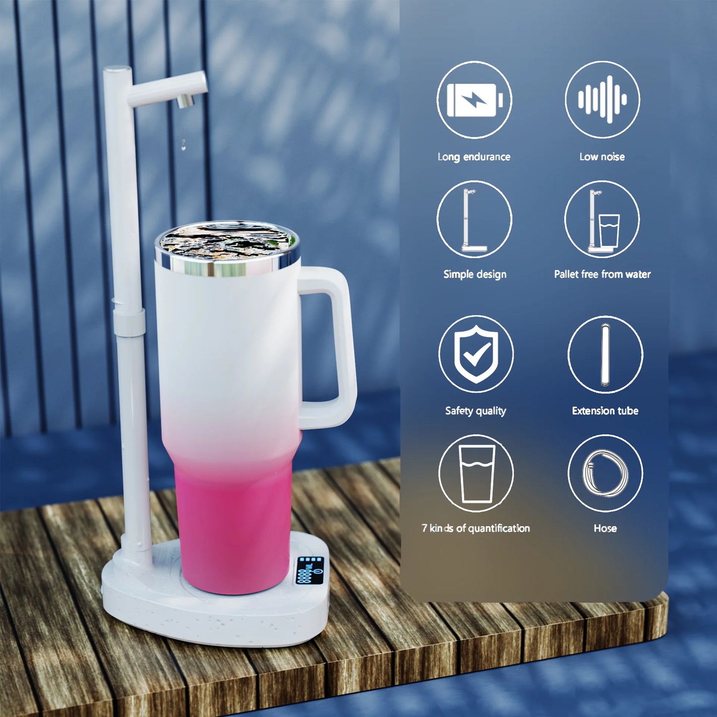 "Turn Drinking Water into an Unforgettable Experience: Stylish USB Water Pump"